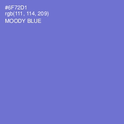 #6F72D1 - Moody Blue Color Image