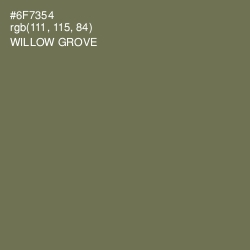 #6F7354 - Willow Grove Color Image