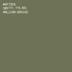 #6F7355 - Willow Grove Color Image