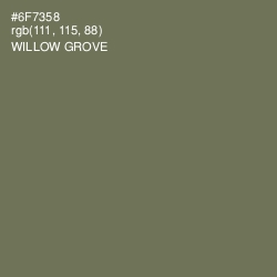 #6F7358 - Willow Grove Color Image