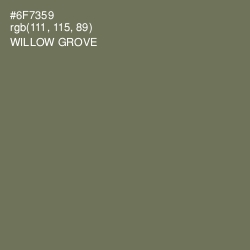 #6F7359 - Willow Grove Color Image