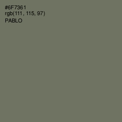 #6F7361 - Pablo Color Image