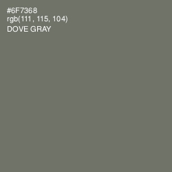 #6F7368 - Dove Gray Color Image