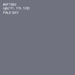 #6F7380 - Pale Sky Color Image