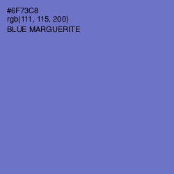 #6F73C8 - Blue Marguerite Color Image