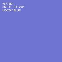 #6F73D1 - Moody Blue Color Image