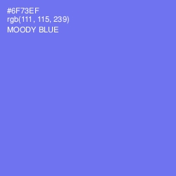 #6F73EF - Moody Blue Color Image