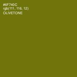 #6F740C - Olivetone Color Image