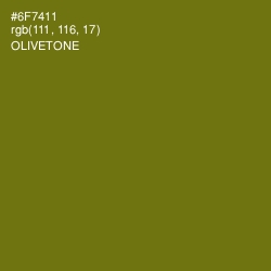 #6F7411 - Olivetone Color Image