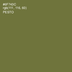 #6F743C - Pesto Color Image