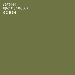 #6F7444 - Go Ben Color Image