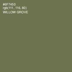 #6F7450 - Willow Grove Color Image