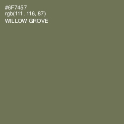 #6F7457 - Willow Grove Color Image