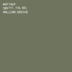 #6F745F - Willow Grove Color Image