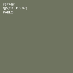 #6F7461 - Pablo Color Image