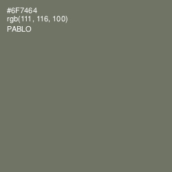 #6F7464 - Pablo Color Image