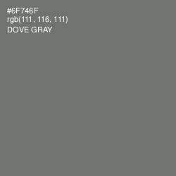 #6F746F - Dove Gray Color Image