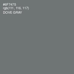 #6F7475 - Dove Gray Color Image