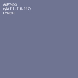#6F7493 - Lynch Color Image