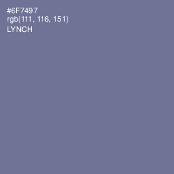 #6F7497 - Lynch Color Image