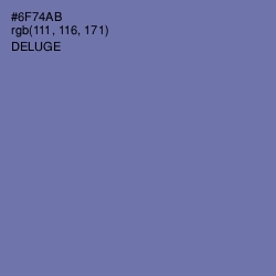 #6F74AB - Deluge Color Image