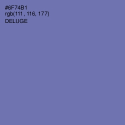 #6F74B1 - Deluge Color Image