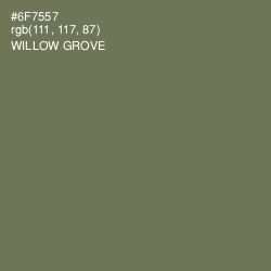 #6F7557 - Willow Grove Color Image