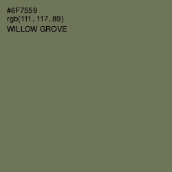 #6F7559 - Willow Grove Color Image