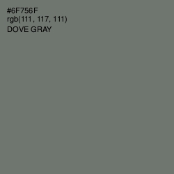 #6F756F - Dove Gray Color Image