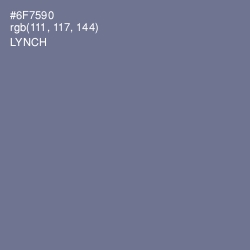 #6F7590 - Lynch Color Image