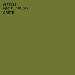 #6F7633 - Crete Color Image