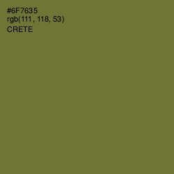 #6F7635 - Crete Color Image