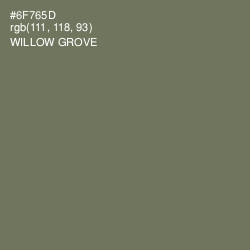 #6F765D - Willow Grove Color Image