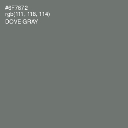 #6F7672 - Dove Gray Color Image