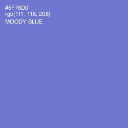 #6F76D0 - Moody Blue Color Image