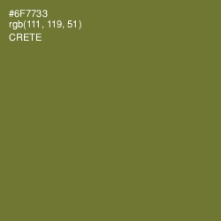 #6F7733 - Crete Color Image