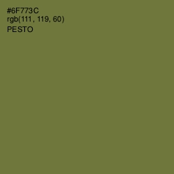 #6F773C - Pesto Color Image