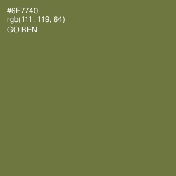 #6F7740 - Go Ben Color Image