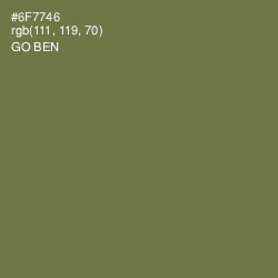 #6F7746 - Go Ben Color Image