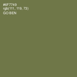 #6F7749 - Go Ben Color Image