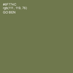 #6F774C - Go Ben Color Image