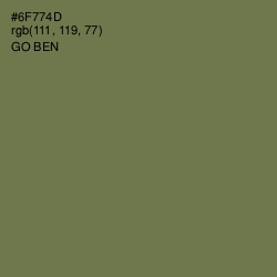 #6F774D - Go Ben Color Image