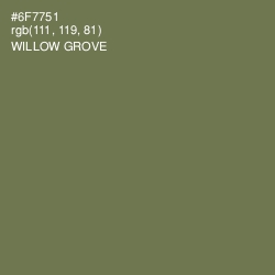 #6F7751 - Willow Grove Color Image
