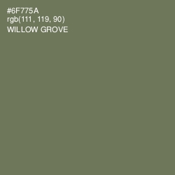 #6F775A - Willow Grove Color Image