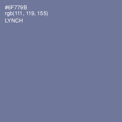 #6F779B - Lynch Color Image