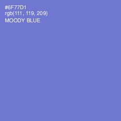 #6F77D1 - Moody Blue Color Image