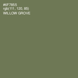 #6F7855 - Willow Grove Color Image