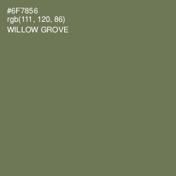 #6F7856 - Willow Grove Color Image