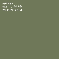 #6F7858 - Willow Grove Color Image