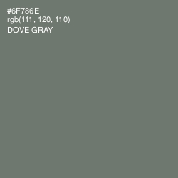 #6F786E - Dove Gray Color Image